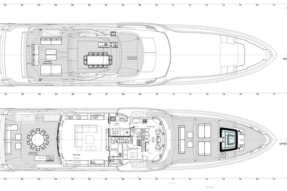 Lumina, 2026 Benetti Class 44M (B.Now), layout 3