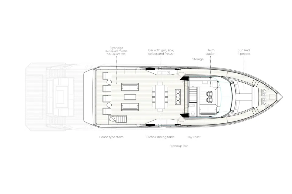 2026 Alpha Custom Yachts Squalo 100, layout 1