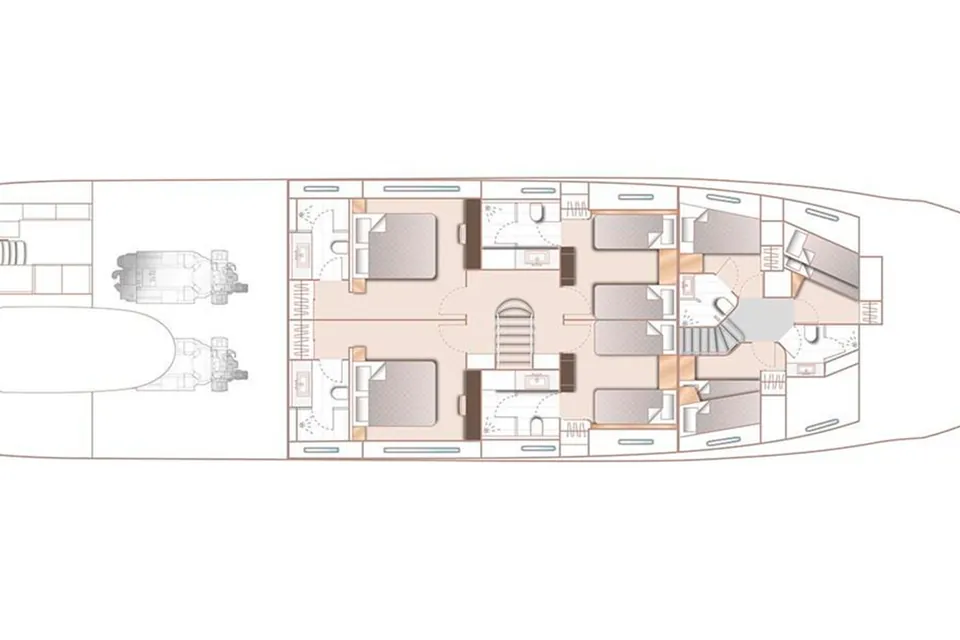 Afon, 2020 Princess 30M, layout 2