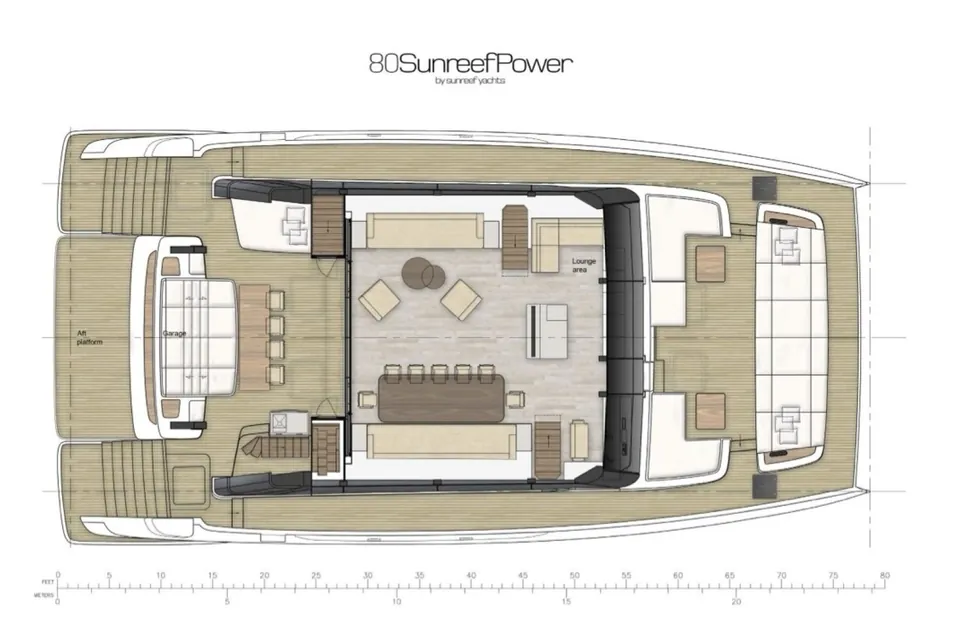 Mo Chuang Hao, 2020 Sunreef Yachts 80 Sunreef Power, layout 1