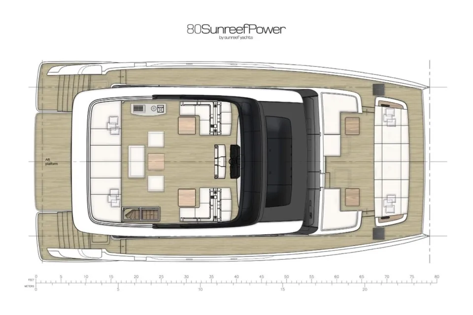 Mo Chuang Hao, 2020 Sunreef Yachts 80 Sunreef Power, layout 2