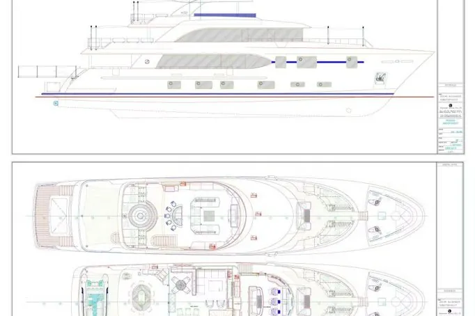 Wreckless, 2017 Ocean Alexander 120 Megayacht, layout 1