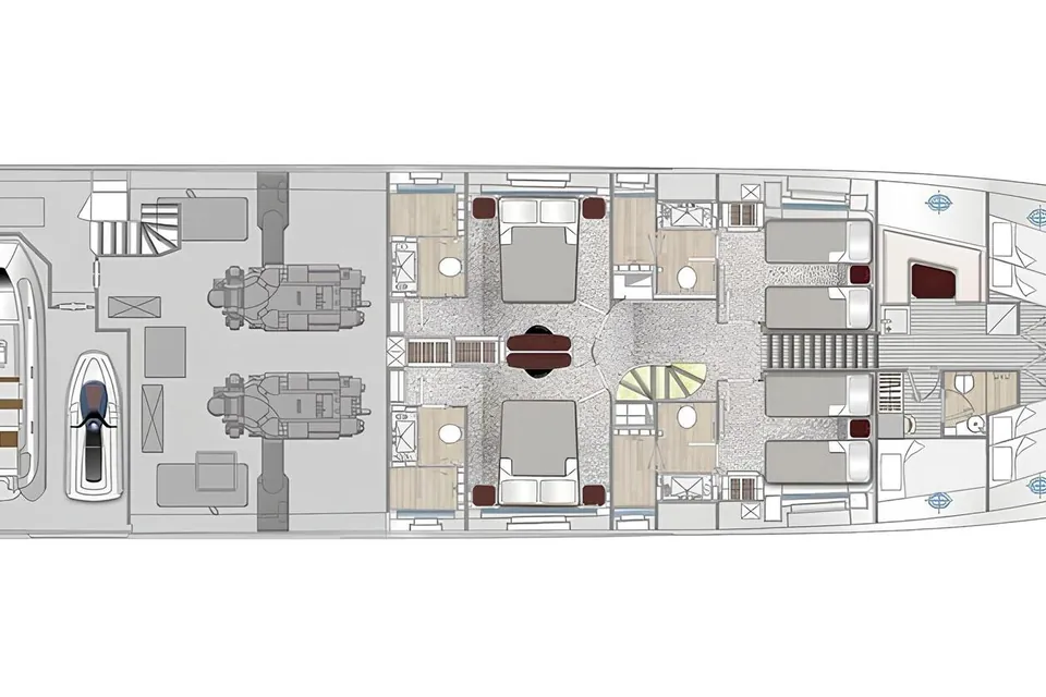 G, 2023 Azimut Grande 32M, layout 1