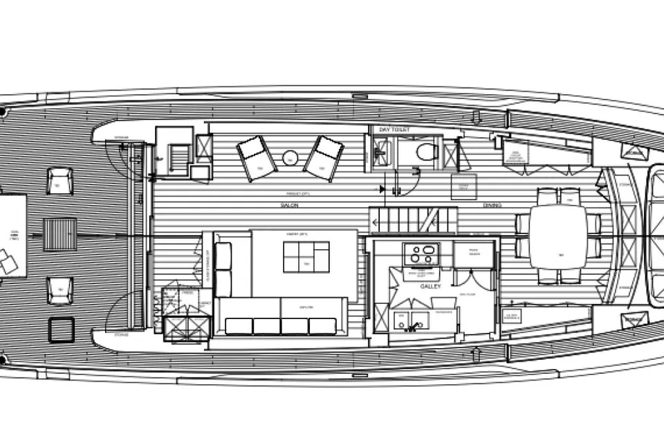 Lydia, 2021 Sanlorenzo SX88, layout 3