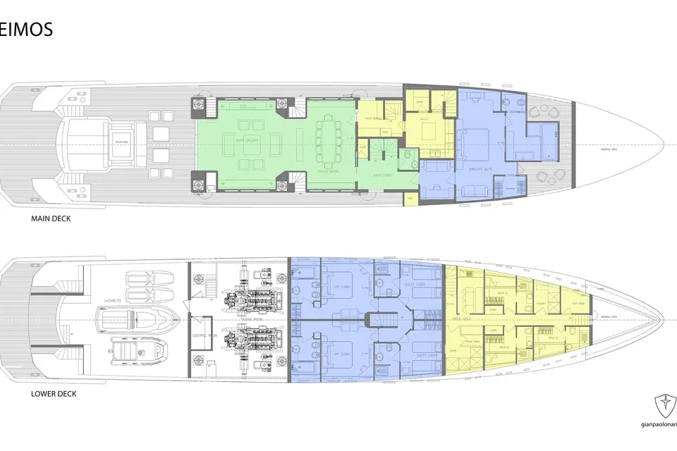 Deimos, 2028 Aegean Yacht Custom, layout 1