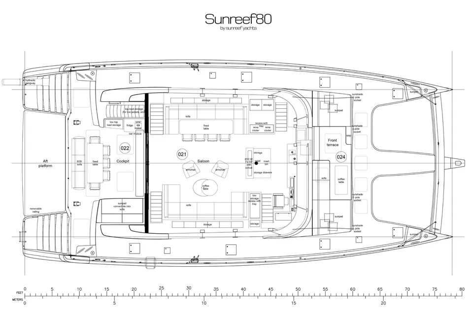 Noctis, 2026 Sunreef Yachts Sunreef 80, layout 5