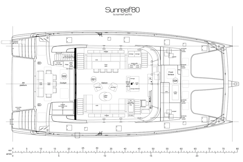 Noctis, 2026 Sunreef Yachts Sunreef 80, layout 6