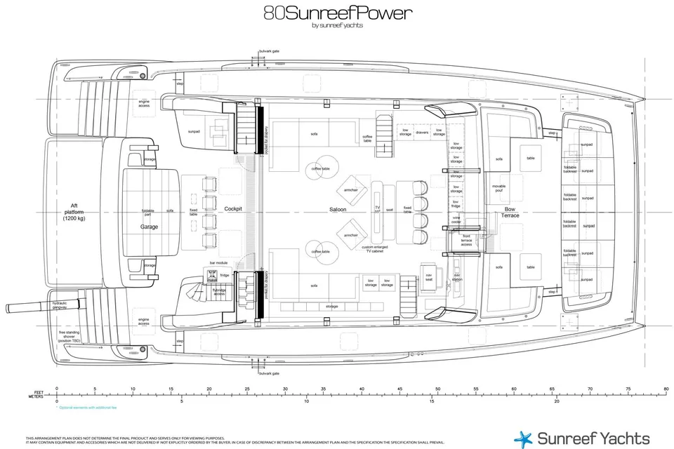 Asante, 2026 Sunreef Yachts 80 Sunreef Power, layout 2