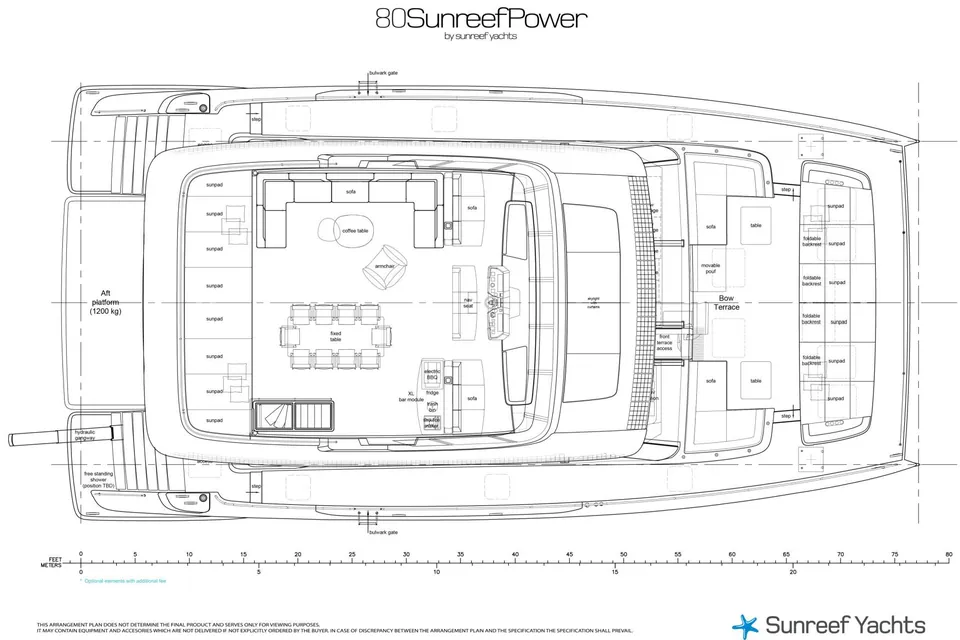 Asante, 2026 Sunreef Yachts 80 Sunreef Power, layout 3