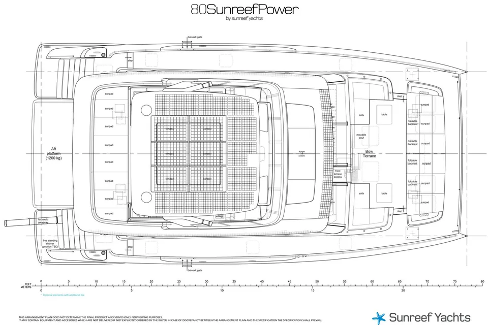 Asante, 2026 Sunreef Yachts 80 Sunreef Power, layout 4