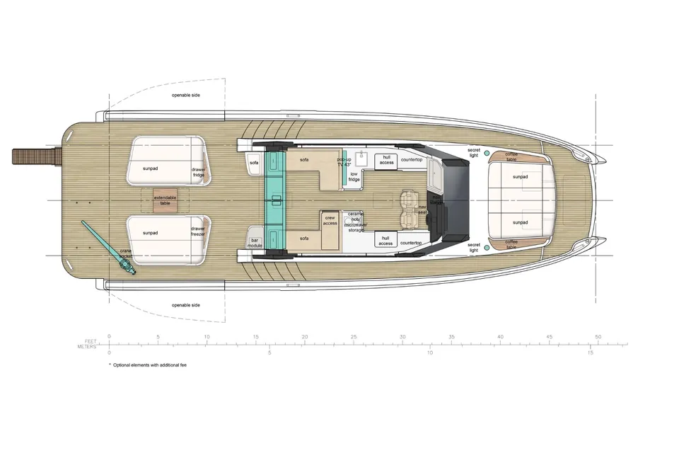 2025 Sunreef Yachts Ultima 55 Eco, layout 2