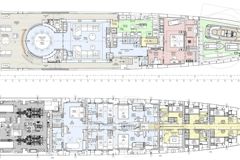 Silver Star, 2023 Admiral Custom 55m, layout 1