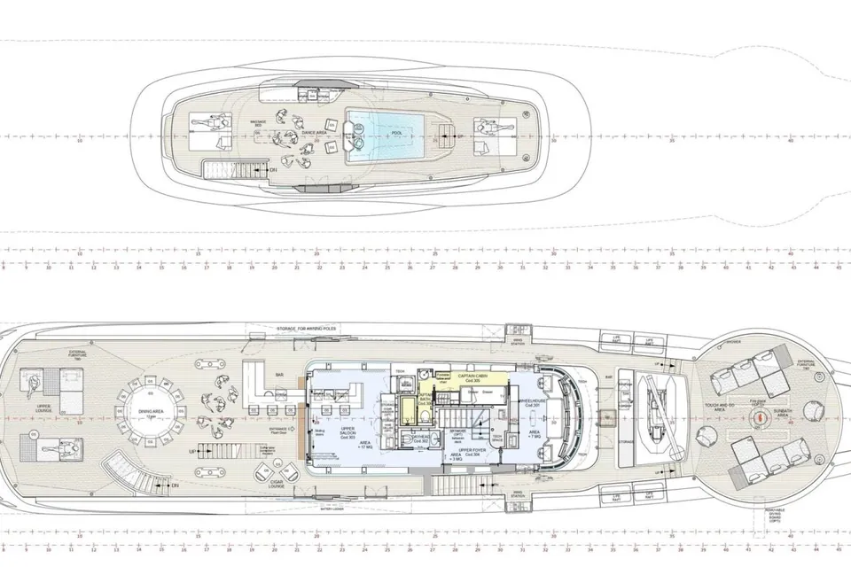 Silver Star, 2023 Admiral Custom 55m, layout 2