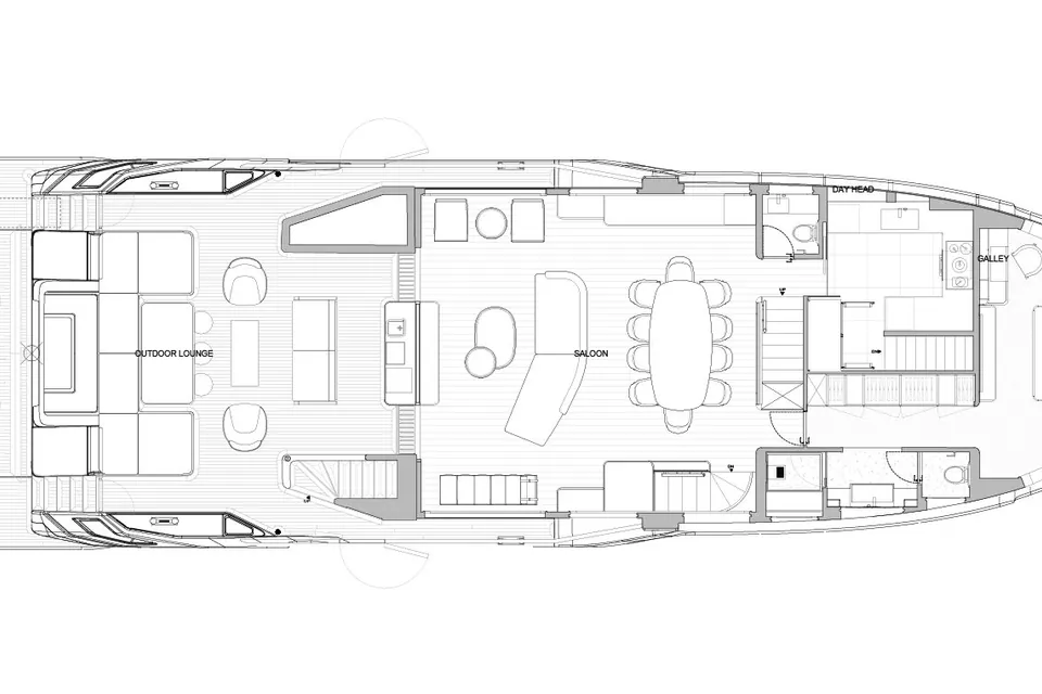 2027 Alpha Custom Yachts Squalo 90, layout 3