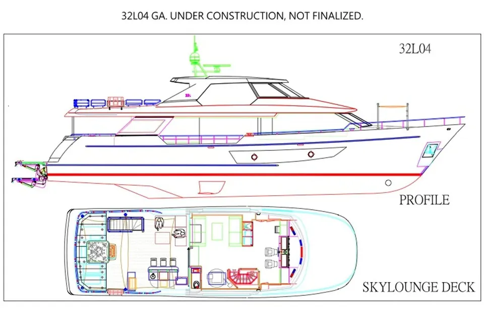 Carbon Copy, 2022 Ocean Alexander 32L, layout 1
