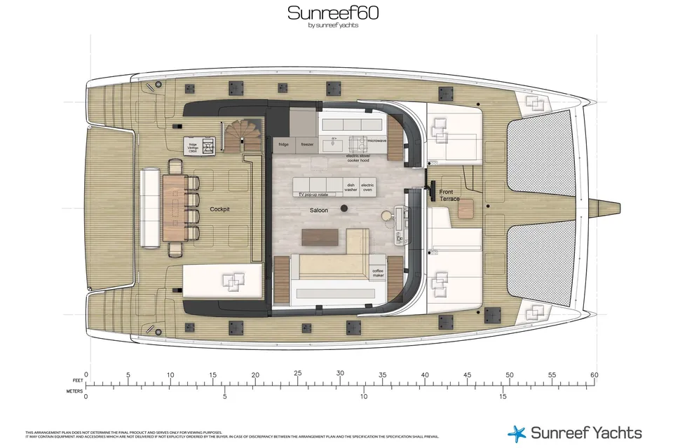 Oya, 2025 Sunreef Yachts Sunreef 60, layout 6