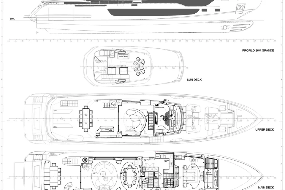 H II, 2023 Azimut Grande 36M, layout 1