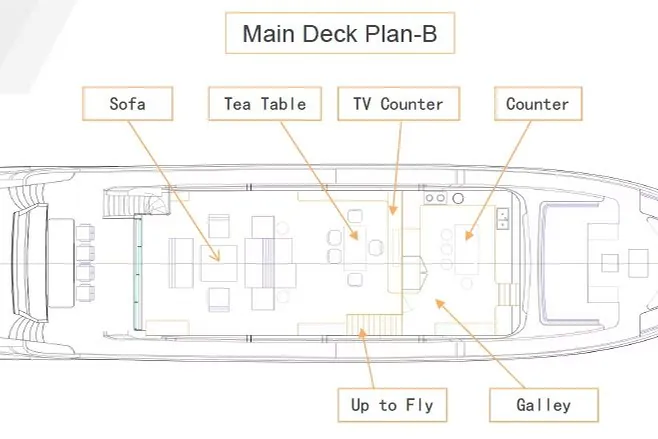2027 Allegro Yachts Flybridge 98, layout 3