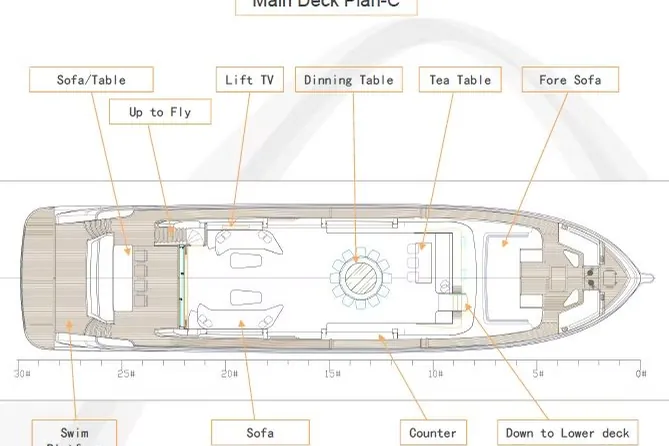 2027 Allegro Yachts Flybridge 98, layout 5