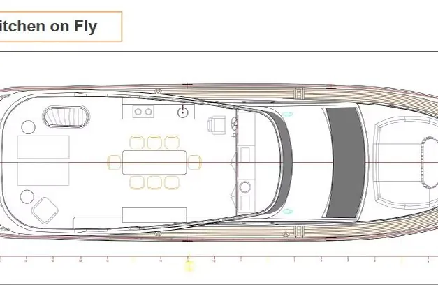 Allegro Flybridge 82 Model-X, 2027 Allegro Yachts Flybridge 82, layout 5