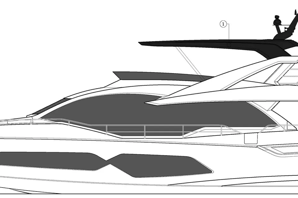 Bella Gee, 2023 Sunseeker 76 Yacht, layout 1