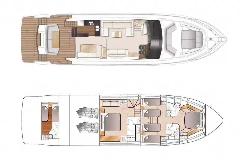 Bella Vita II, 2019 Princess F70, layout 1