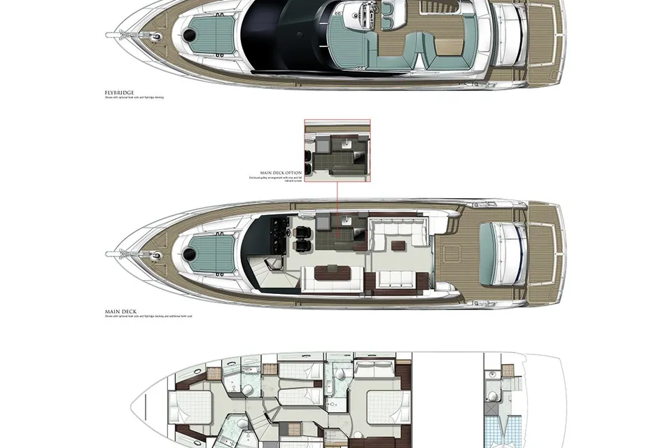 Turquoise, 2015 Sunseeker Manhattan 65, layout 1