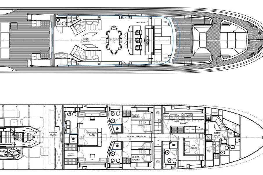 2025 AB Yachts AB 110, layout 2