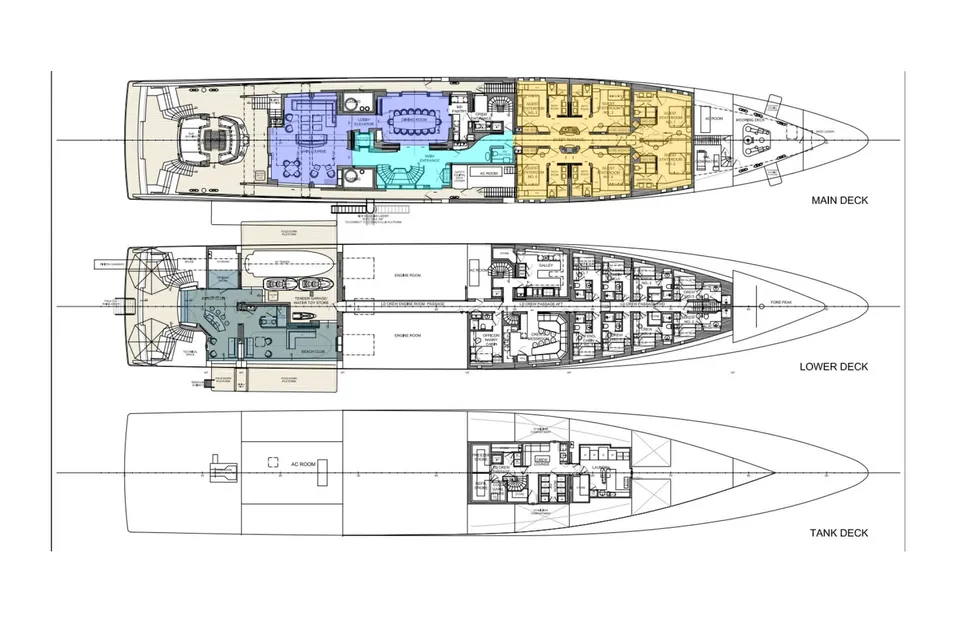 Vanish, 2021 Feadship Custom, layout 3