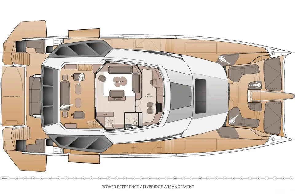 FPY 120, 2028 Fountaine Pajot, layout 3