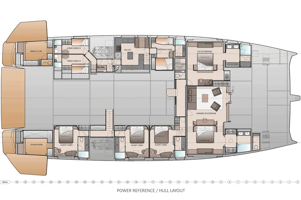FPY 120, 2028 Fountaine Pajot, layout 5