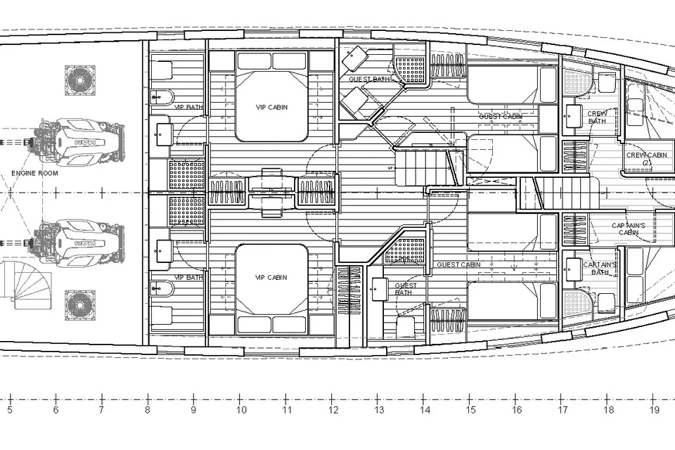 Widespace Explorer, 2027 Cantieri Navali di Termoli, layout 2