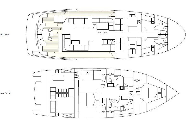 Beyond Capricorn, 2017 Bering Yachts Trawler, layout 2