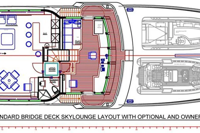 All Ocean Yachts 100' Fiberglass, 2026 All Ocean Yachts Tri- Deck Explorer Yacht, layout 3
