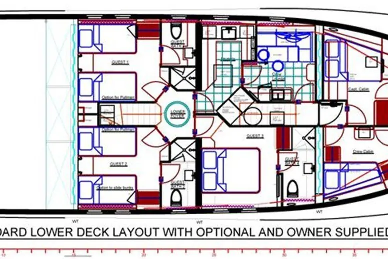 All Ocean Yachts 100' Fiberglass, 2026 All Ocean Yachts Tri- Deck Explorer Yacht, layout 4