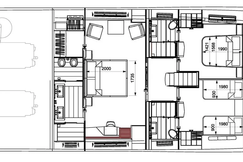 Avalon, 2018 Princess 35M, layout 2
