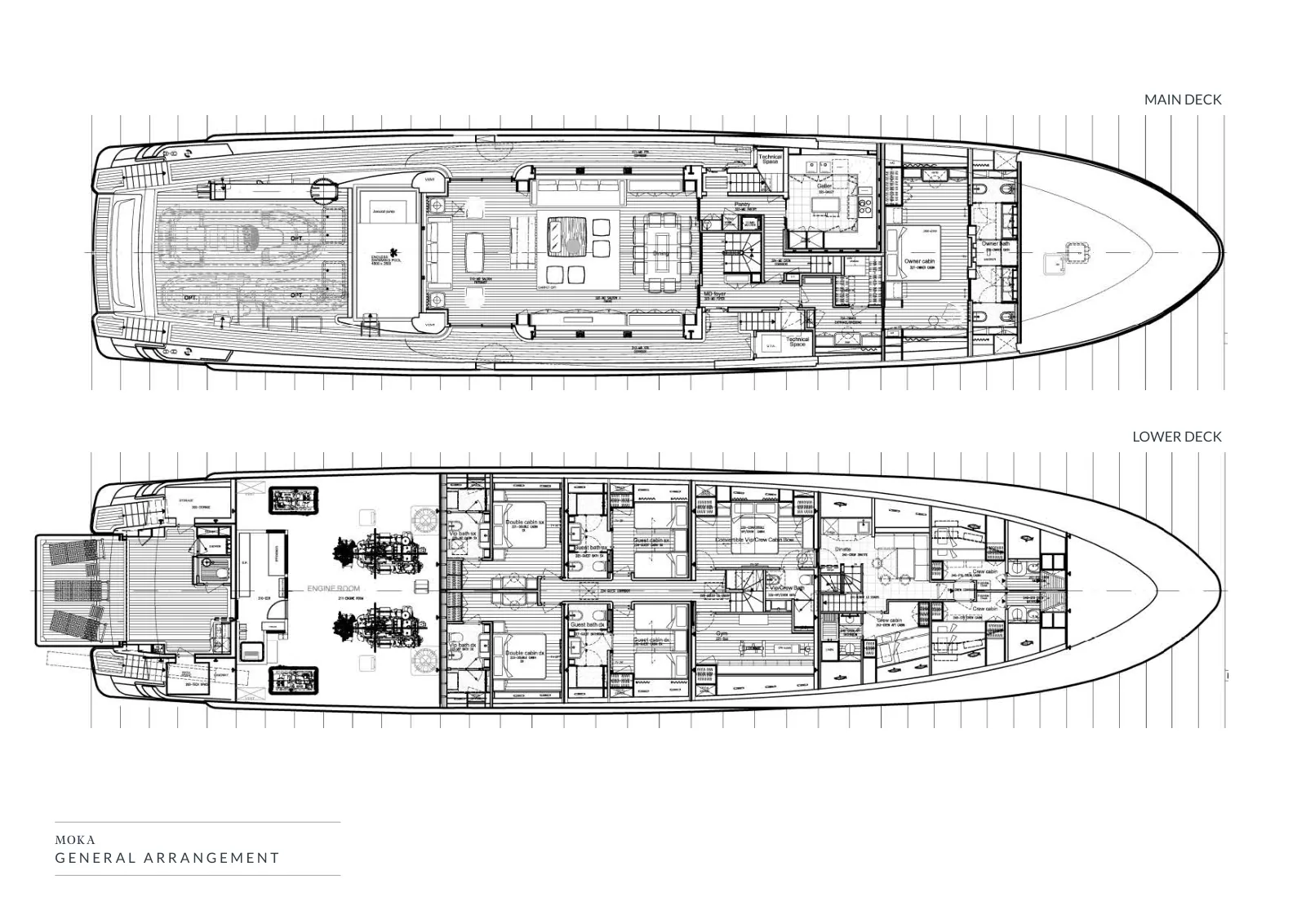Deck plan of Moka: Main Deck