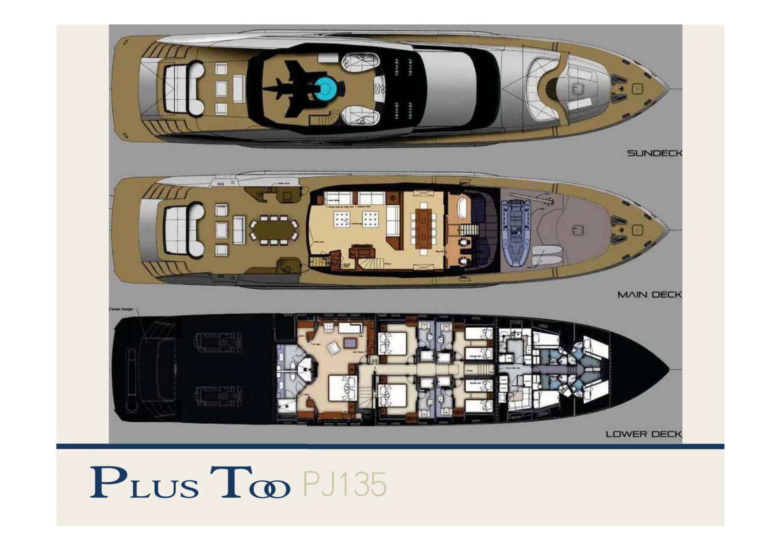 Plus Tooのデッキプラン: Sundeck