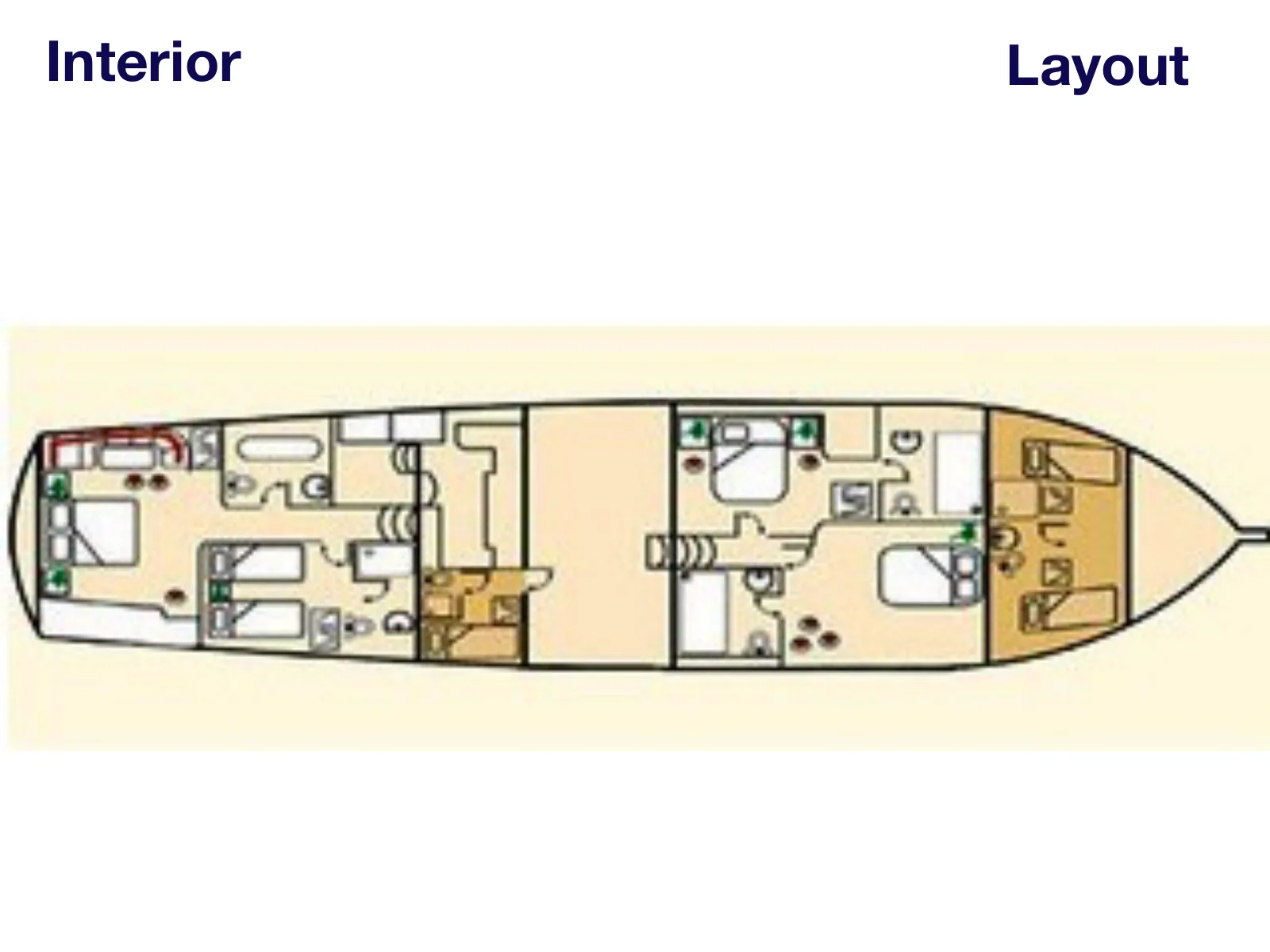 Plano de deck do Silver Star II: Interior Layout