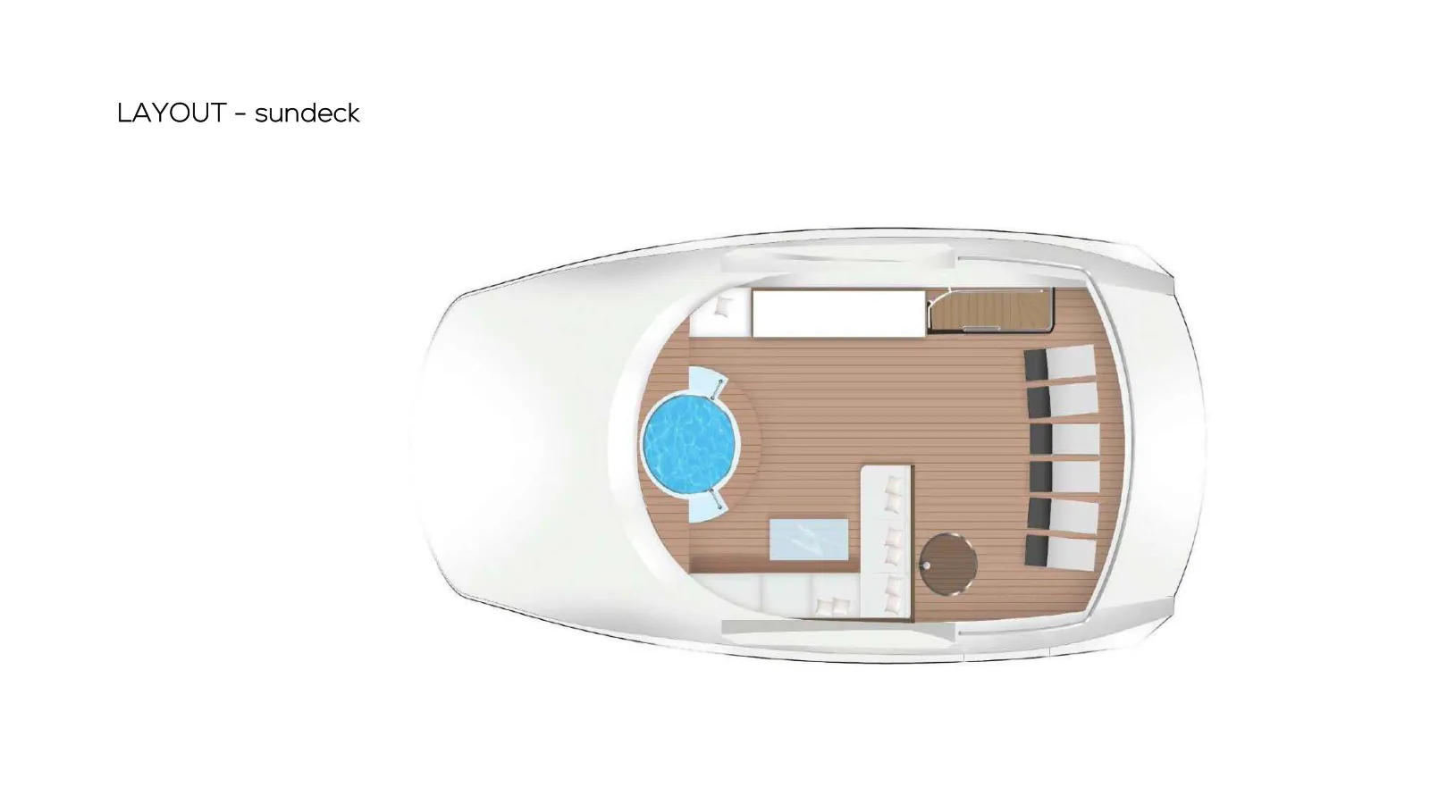 Piano di coperta di Searex: sundeck