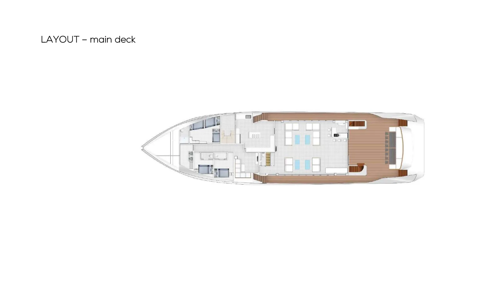 Piano di coperta di Searex: main deck