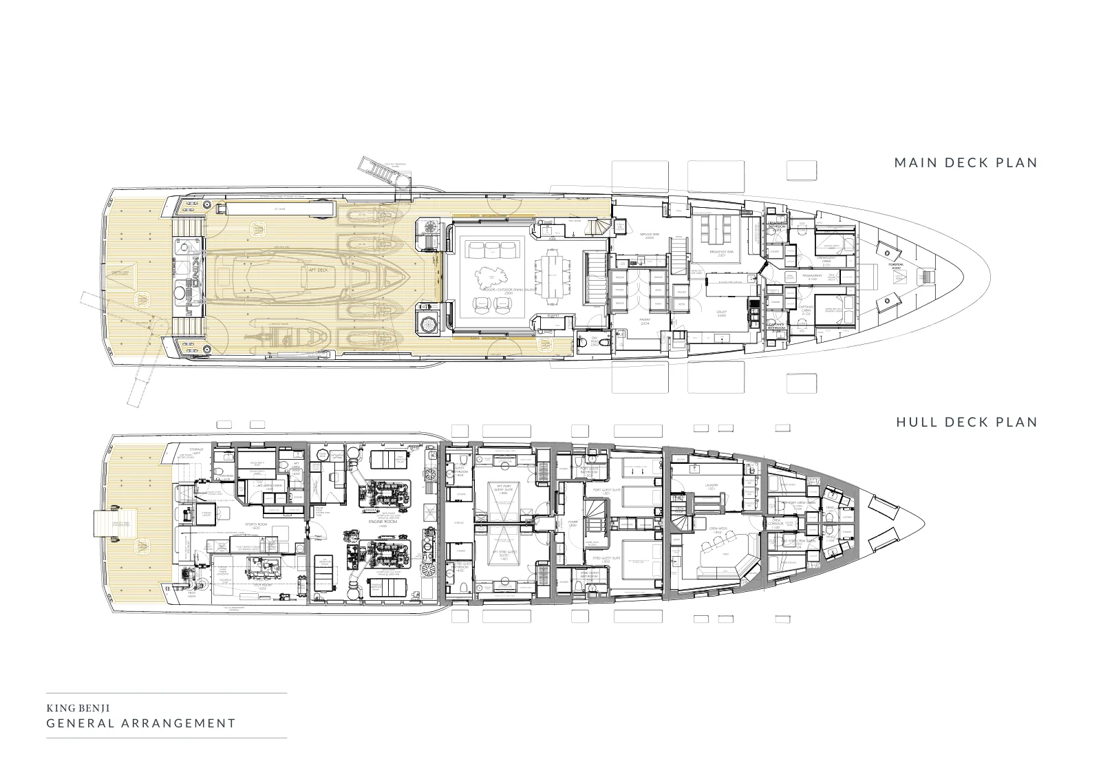 Deck plan of King Benji: Main Deck