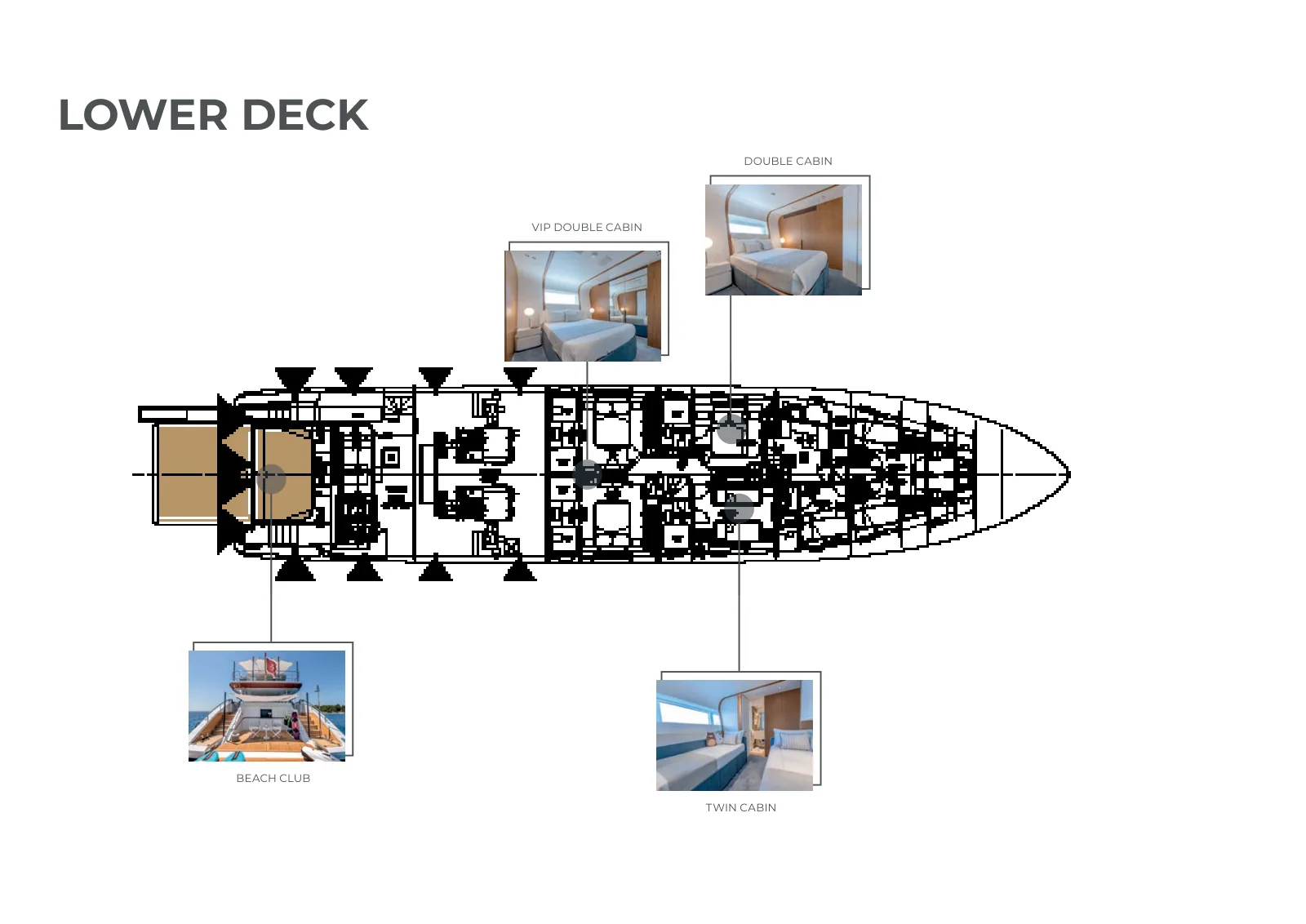 Plano de deck do Dawo: Lower Deck