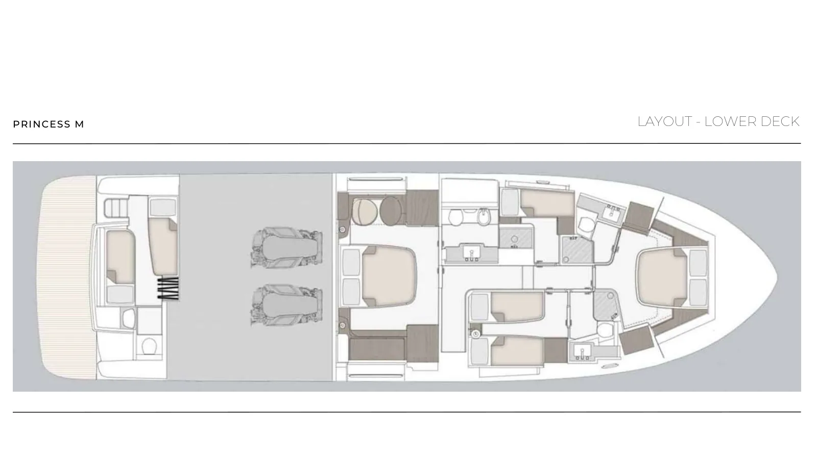 Plano de deck do Princess M: Lower Deck