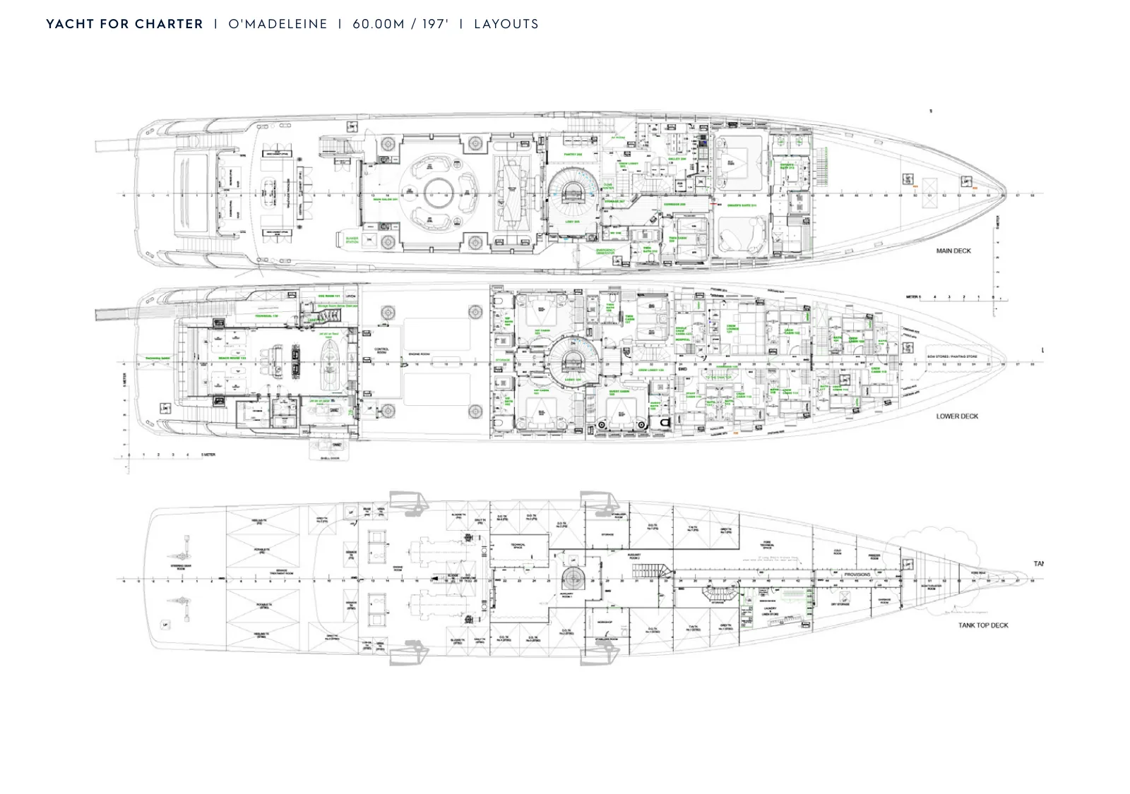 Plano de deck do O'Madeleine: Main Deck