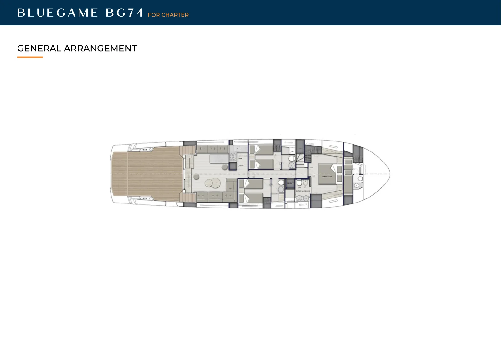 Deck plan of Bluegame74