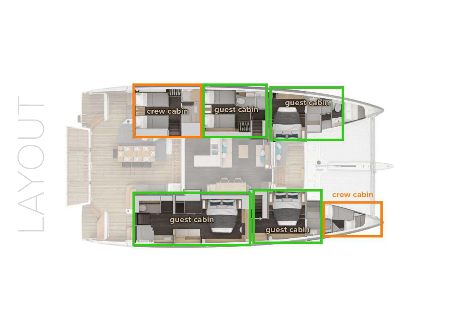 Plano de deck do Princess Karla: Layout