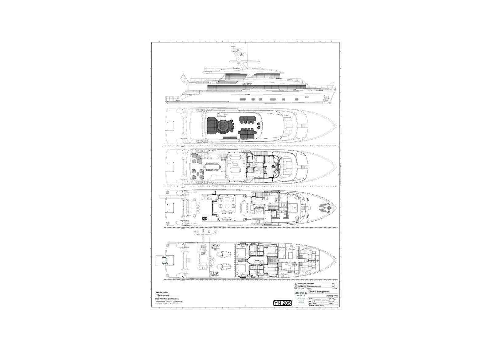 Deck plan of Ad Astra: General Arrangement