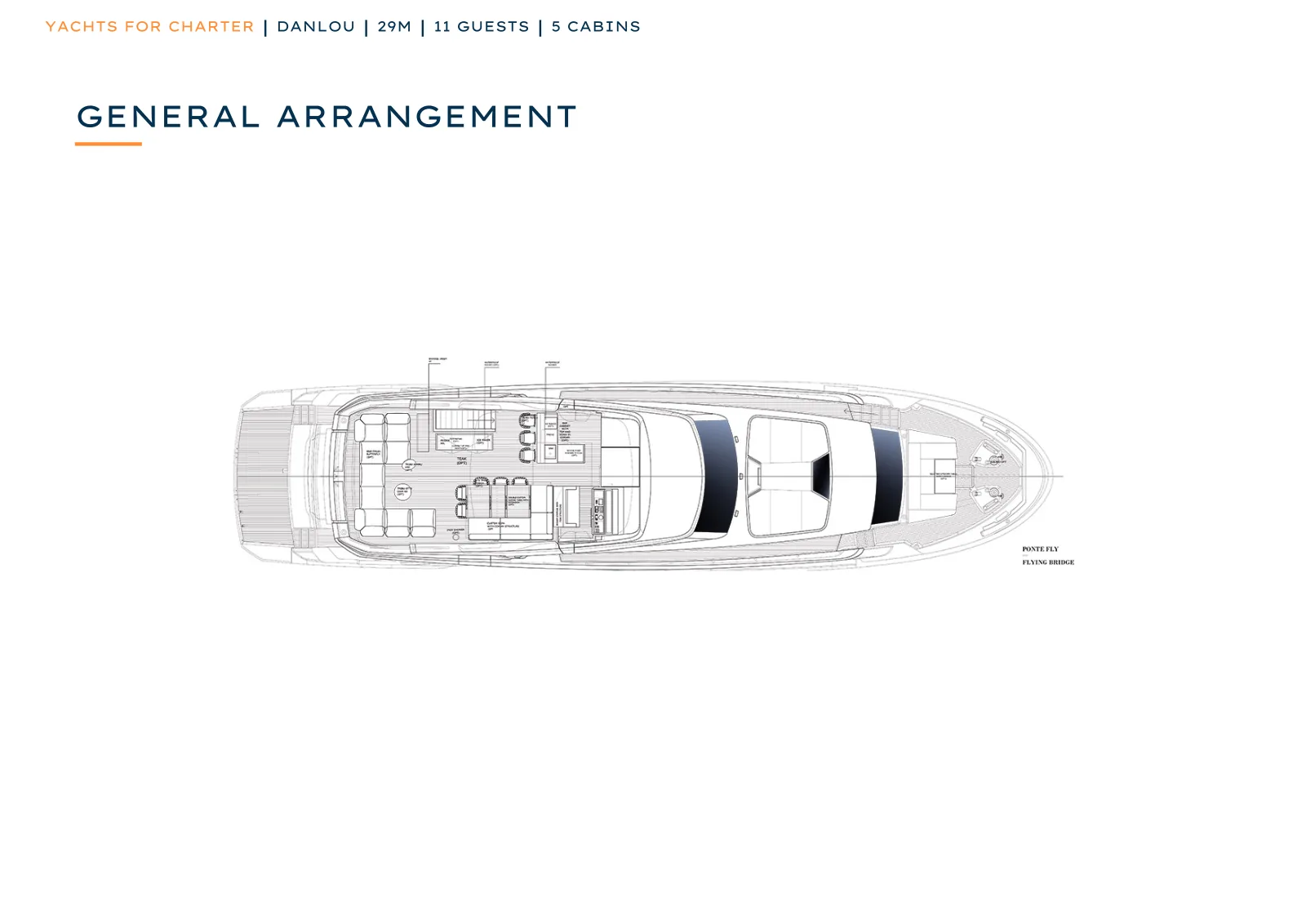 Deck plan of Danlou: Flying Bridge