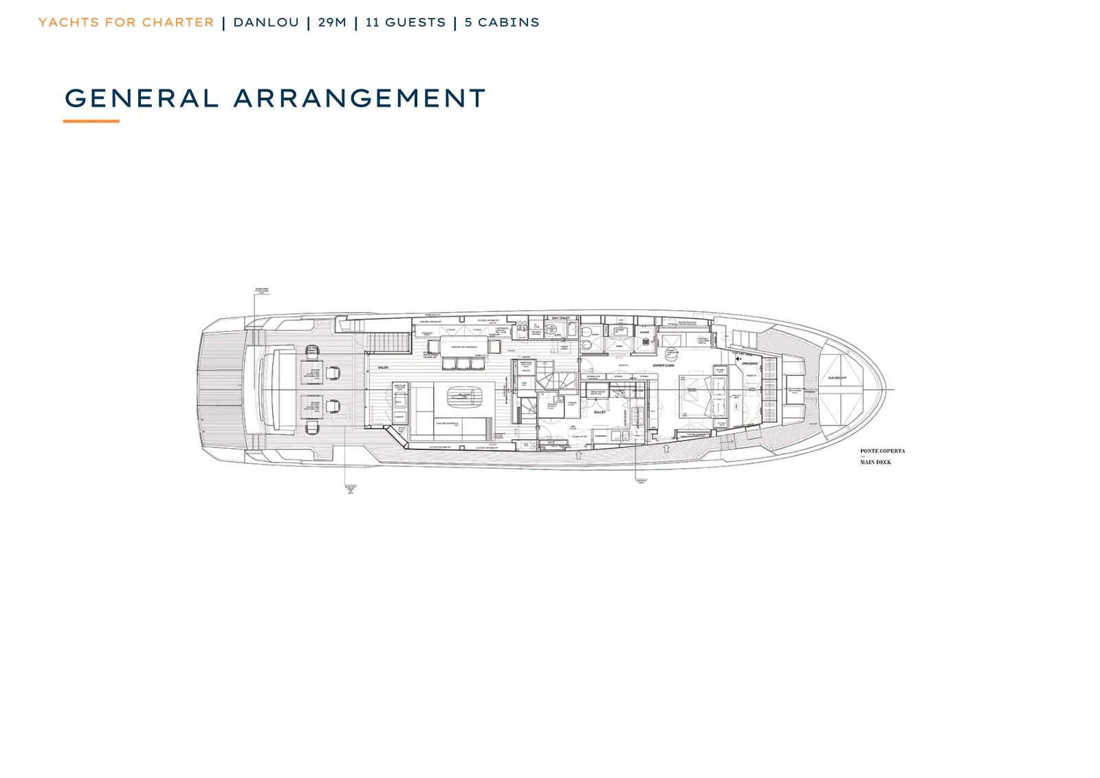 Deck plan of Danlou: Main Deck